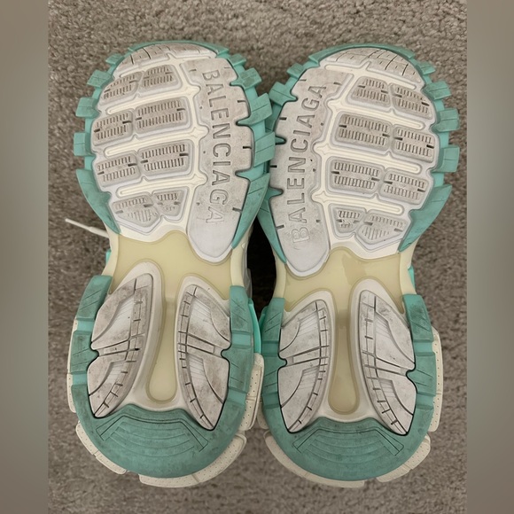 Balenciaga Rubber Mesh Tri-Color Womens Track.2 Open Sneakers, Size 40 - Picture 10 of 16